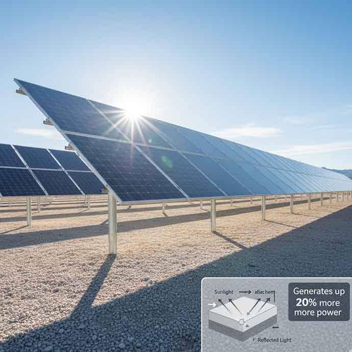 Bifacial Solar Panels diagram