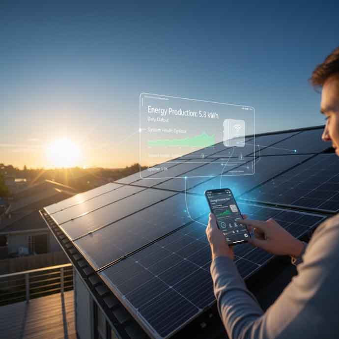 Smart Solar Panels diagram