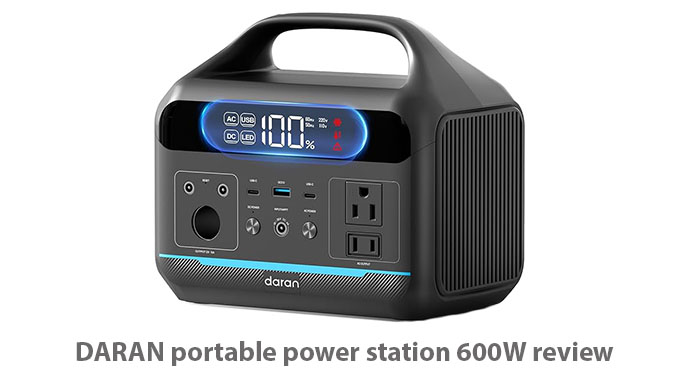 DARAN portable power station 600W review