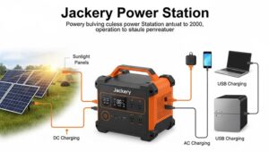 A jackery power station diagram