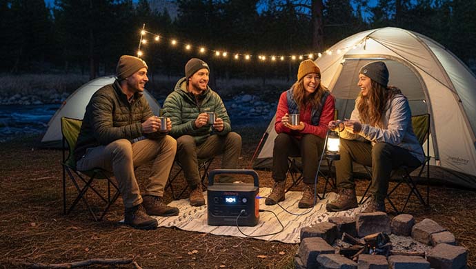 Jackery Explorer 1000 v2 power station camping