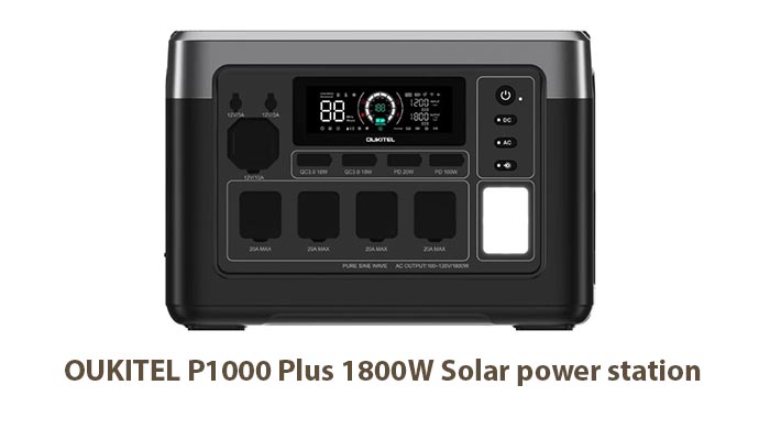 OUKITEL P1000 Plus 1800W Solar power station review