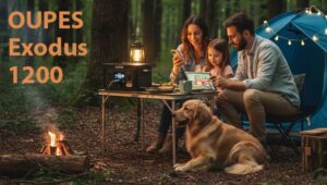 OUPES Exodus 1200 with 3 family person outdoor camping