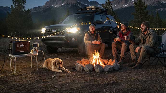 OUPES Mega 1 Portable Power Station review camping