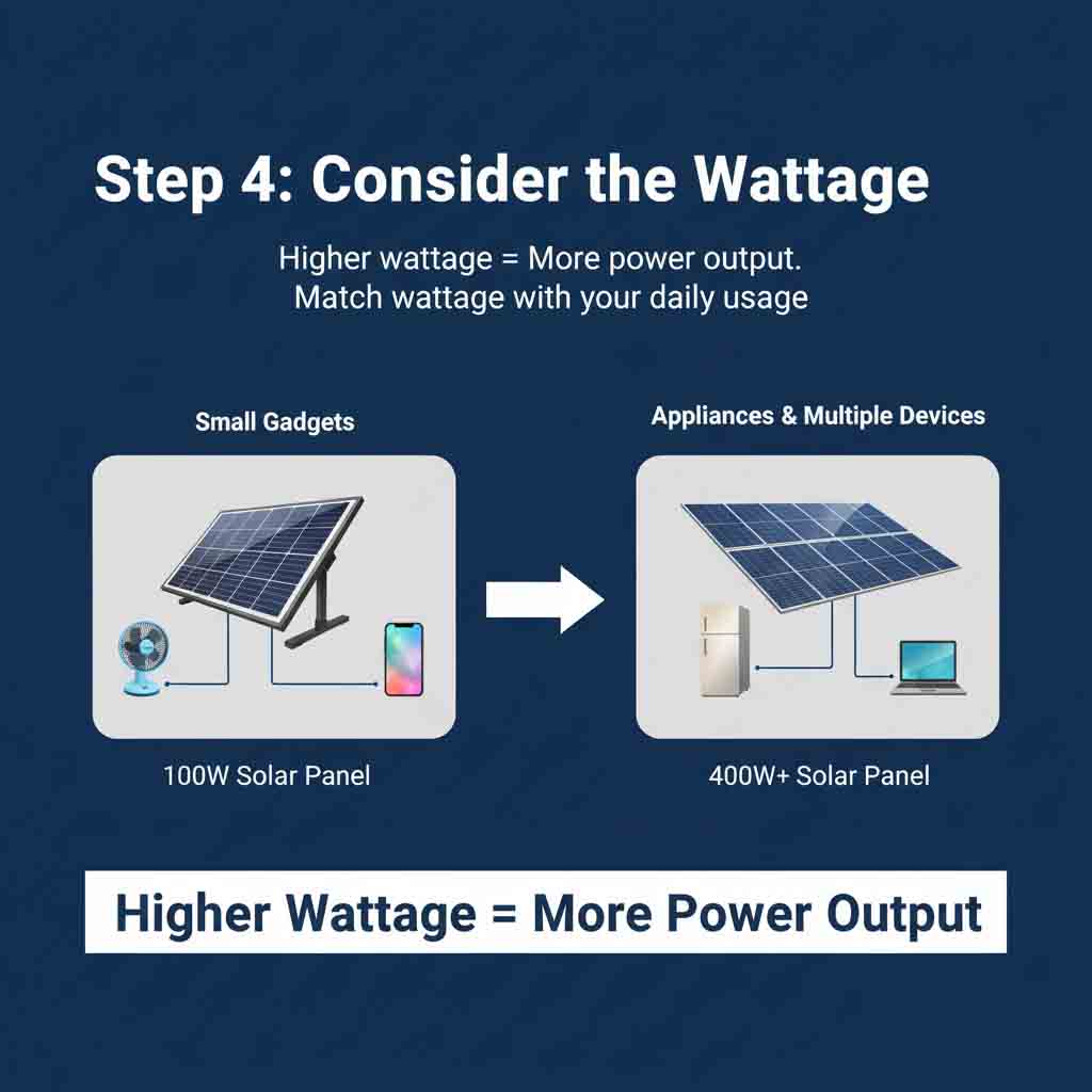 Consider the wattage diagram