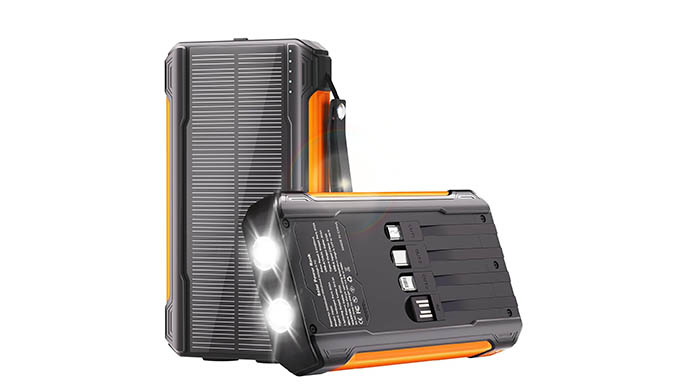 Saraupup 10000mAh Solar Power Bank gallery one