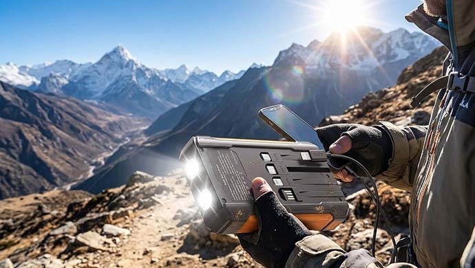 Saraupup 10000mAh Solar Power Bank review, a power bank user using solar power bank