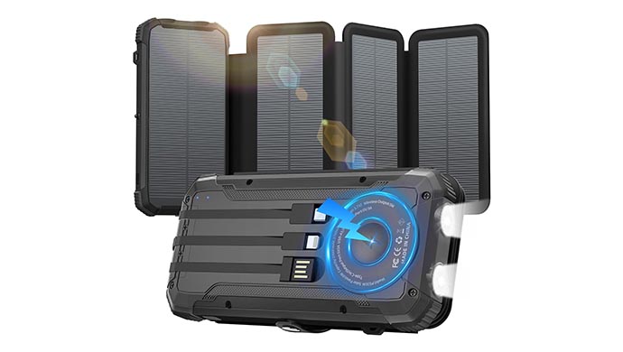 Saraupup 20000mAh Solar Power Bank review