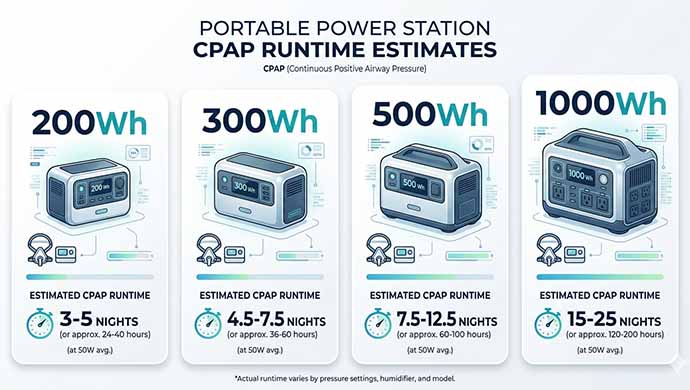 Modern infographic displaying battery sizes