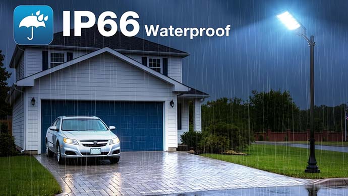 best solar lights that stay on all night, WYWNA 10000W Solar Street Lights Outdoor, Super Bright Solar Lights Outdoor Waterproof Motion Sensor & Dunk Dawn, IP66 Waterproof Solar Street Light thumbnail